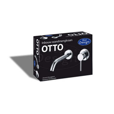 Chrome  "Otto" inbouw-wandmengkraan - Artikelnr.: 3804500