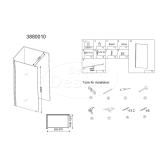 "Erico 1000" inloopdouche 95-97cm NANO 8mm glas - Artikelnr.: 3880010