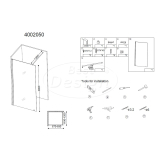 "Erico 700" inloopdouche 67-69 cm NANO 8mm glas - Artikelnr.: 4002050