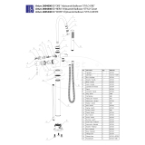 "Stylo-White" vrijstaande badkraan H=98 cm RVS mat-wit - Artikelnr.: 4005340