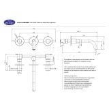 Chrome "Schmidt" inbouw-wandmengkraan - Artikelnr.: 4004560