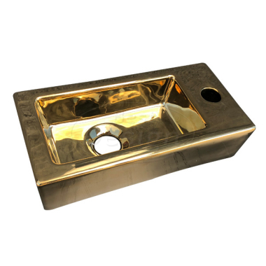 "Farnetta" fontein Rechts 37x18x9cm glans-goud - Artikelnr.: 4005730