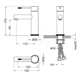 "Ore-Industry" wastafelmengkraan RVS-304 - Artikelnr.: 4008980