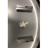 Nero "Venetië" ronde spiegel incl.led verlichting Ø120cm mat-zwart - Artikelnr.: 4011210