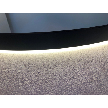 Nero "Venetië" ronde spiegel incl.led verlichting Ø100cm mat-zwart - Artikelnr.: 4007960