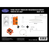 "One-Pack" inbouw-regendoucheset "White-M-300" - Artikelnr.: 4009280