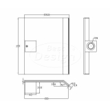 "Dule-Ore" waterval muuruitloop tbv.douche en bad RVS-304 - Artikelnr.: 4009470