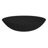 "Epona-Black" opbouw waskom "Just-Solid" 52 cm - Artikelnr.: 4002210