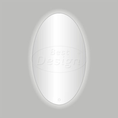 "Divo-60" ovale spiegel incl. led verlichting B=60 x H=80cm - Artikelnr.: 4010180