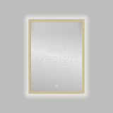 Nancy "Isola" LED spiegel B=60cm x H=80cm mat-goud - Artikelnr.: 4010360