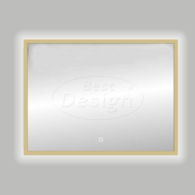 Nancy "Isola" LED spiegel B=120cm x H=80cm mat-goud - Artikelnr.: 4010390