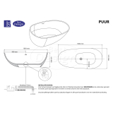 "Puur" vrijstaand bad "Just-Solid" 180x90x58cm glans-wit - Artikelnr.: 3866750