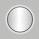 Nero "Venetië" ronde spiegel incl.led verlichting Ø100cm mat-zwart - Artikelnr.: 4007960