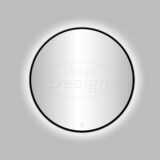 Nero "Venetië" ronde spiegel incl.led verlichting Ø100cm mat-zwart - Artikelnr.: 4007960
