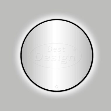 Nero "Venetië" ronde spiegel incl.led verlichting Ø100cm mat-zwart - Artikelnr.: 4007960