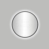 Nero "Venetië" ronde spiegel incl.led verlichting Ø60cm mat-zwart - Artikelnr.: 4007940