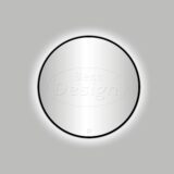 Nero "Venetië" ronde spiegel incl.led verlichting Ø80cm mat-zwart - Artikelnr.: 4007950