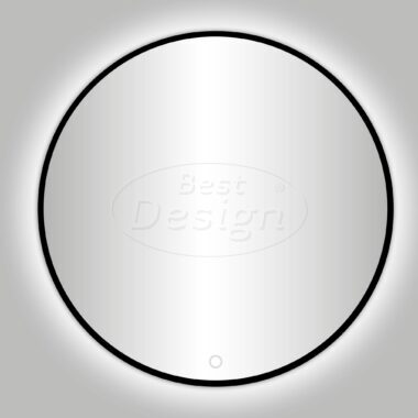 Nero "Venetië" ronde spiegel incl.led verlichting Ø140cm mat-zwart - Artikelnr.: 4011720