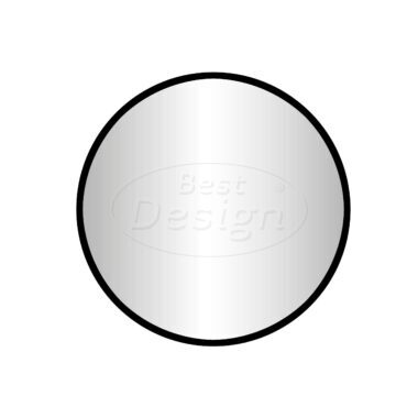 "Goslar-Nero" ronde spiegel Ø100cm mat-zwart - Artikelnr.: 4007440