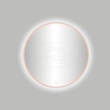 Lyon "Venetië-Thin" ronde spiegel incl.led verlichting Ø80cm rosé-mat-goud - Artikelnr.: 4009060