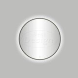 Moya "Venetië-Thin" ronde spiegel incl. led verlichting Ø60cm gunmetal - Artikelnr.: 4009070