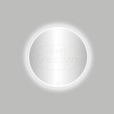 White "Venetië-Thin" ronde spiegel incl. led verlichting Ø60cm mat-wit - Artikelnr.: 4009300