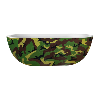 Color "Camouflage" vrijstaand bad 180x86x60cm - Artikelnr.: 4011780