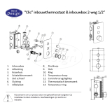 "Clic-Ore" inbouwthermostaat & inb.box 2-weg 1/2" RVS-304 - Artikelnr.: 4012430