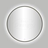 Moya "Venetië-Thin" ronde spiegel incl. led verlichting Ø100cm gunmetal - Artikelnr.: 4013050