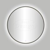 Moya "Venetië-Thin" ronde spiegel incl. led verlichting Ø100cm gunmetal - Artikelnr.: 4013050