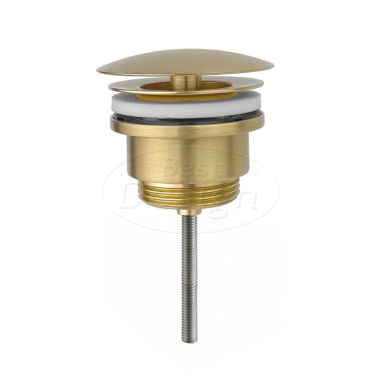 "Nancy" low fontein afvoer plug 5/4" mat-goud - Artikelnr.: 4008330