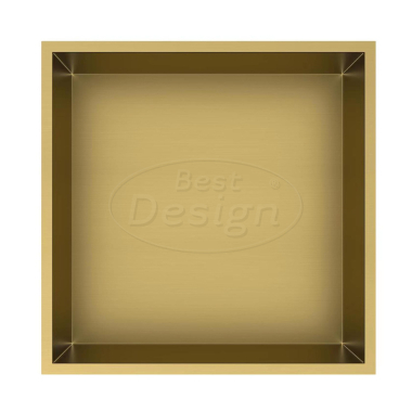Nancy "Kaya" inbouwnis 30.5x30.5x7 cm mat-goud - Artikelnr.: 4013660