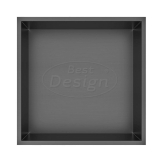 Moya "Kaya" inbouwnis 30.5x30.5x7 cm Gunmetal - Artikelnr.: 4013670
