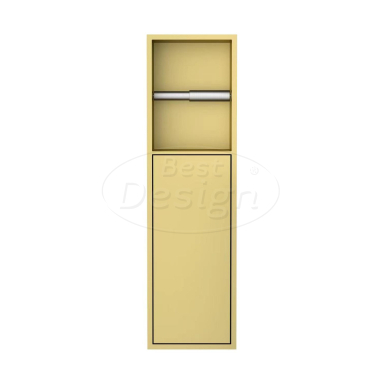 Nancy "Zione" inbouw-closetrolhouder incl. deur 60x17x12 cm Mat-goud - Artikelnr.: 4013780