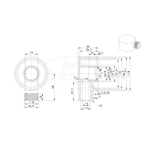 Moya "Reend" opbouw muuraansluiting gunmetal - Artikelnr.: 4014300