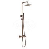 "Dijon" thermostatische regendouche-opbouwset Sunny Bronze - Artikelnr.: 4013440