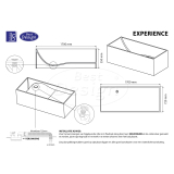 "Experience" vrijstaand bad "Just-Solid" 170x72x55cm - Artikelnr.: 4002420