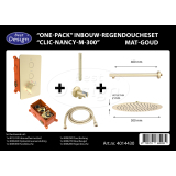 "One-Pack" inbouw-regendoucheset "Clic-Nancy-M-300" mat-goud - Artikelnr.: 4014430