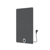 "Brenner-Concrete" Elektrische radiator Beton-Grijs 300W 700x500mm - Artikelnr.: 4017240