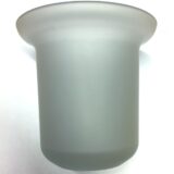 Ter vervanging: Reserve glas-inzet tbv. wand toiletborstelhouder - Artikelnr.: 4004190