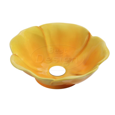 "Flower-Yellow" opbouw-waskom diam: 400 mm - Artikelnr.: 4016980