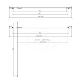 "Arkos-Moya-90" nisdeur 90 x 200 cm Nano Glas 8 mm - Artikelnr.: 4017380