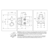 "One-Pack" inbouw-regendoucheset "Dijon-M-300" Sunny Bronze - Artikelnr.: 4019170