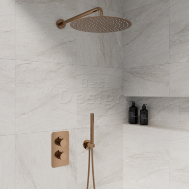 "One-Pack" inbouw-regendoucheset "Dijon-M-300" Sunny Bronze - Artikelnr.: 4019170