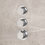 "High-End Chrome" inbouwthermostaat incl. inb.box 2-weg 1/2" chroom - Artikelnr.: 4018320