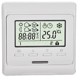 TH73PLUS Inbouw klokthermostaat met vloersensor - Artikelnr.: 4012990