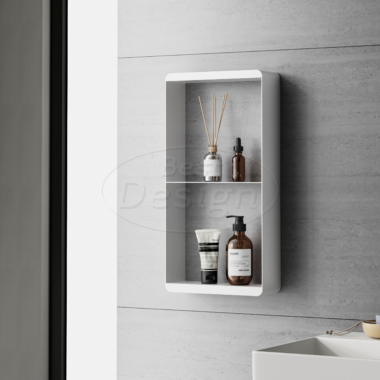"White-Soap" doucherek hangend 500x250x90mm Mat-wit - Artikelnr.: 4019320