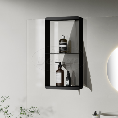 "Nero-Soap" doucherek hangend 500x250x90mm Mat-zwart - Artikelnr.: 4019330