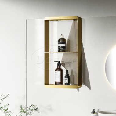 "Nancy-Soap" doucherek hangend 500x250x90mm Mat-goud - Artikelnr.: 4019360