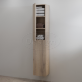 "Blanco-Frosted-Brown" hoge kolomkast L&R 35x180 cm - Artikelnr.: 4021060